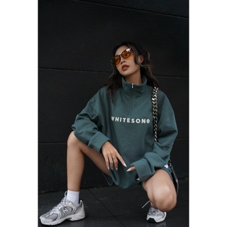 ÁO SWEATER HALFZIP LOGO