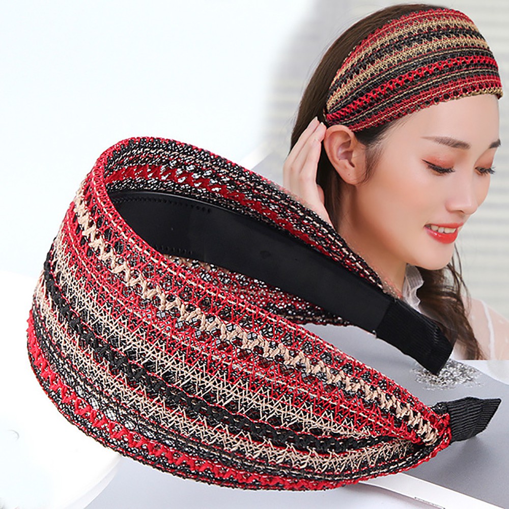 (Hàng Mới Về) Băng Đô Cài Tóc rửa mặt Bản Rộng Phong Cách Bohemia Nhiều Màu Thời Trang Cho Nữ 2life