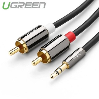 Cáp audio 3.5mm ra 2 đầu rca 1.5m ugreen ug-10583 - cáp âm thanh 3.5mm hàng chính hãng