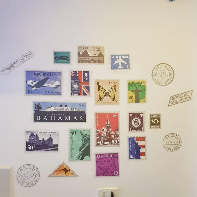 Decal dán tường tem Bahamas