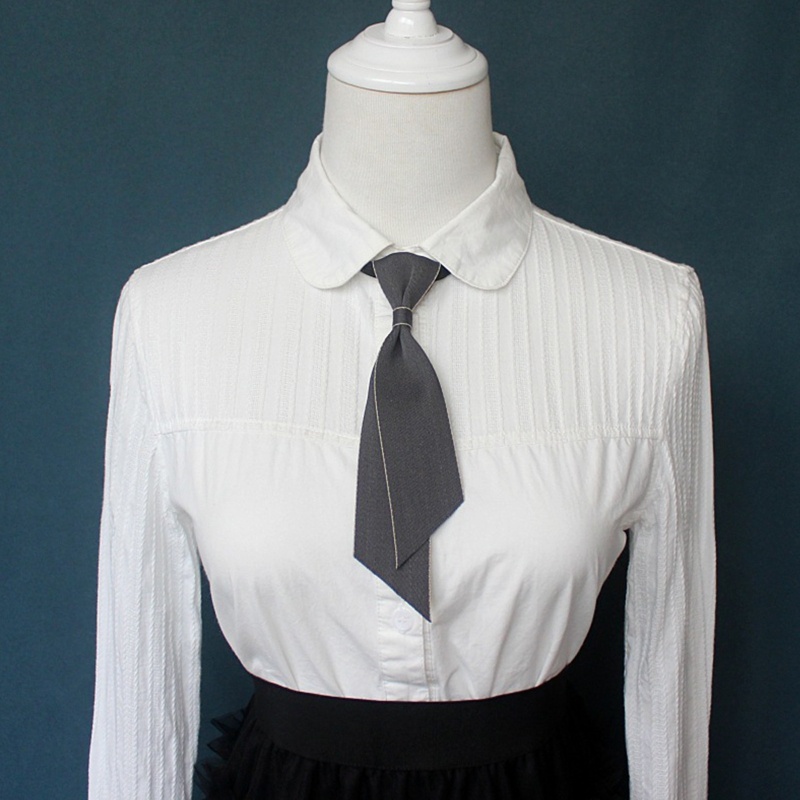 Oneri Áo Sơ Mi Màu Tương Phản Phối Nơ Có Thể Điều Chỉnh Dành Cho Nam Và Nữ