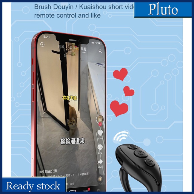 Mới Nhẫn Điện Thoại Điều Khiển Từ Xa Bluetooth Thiết Kế Độc Đáo Tiện Dụng