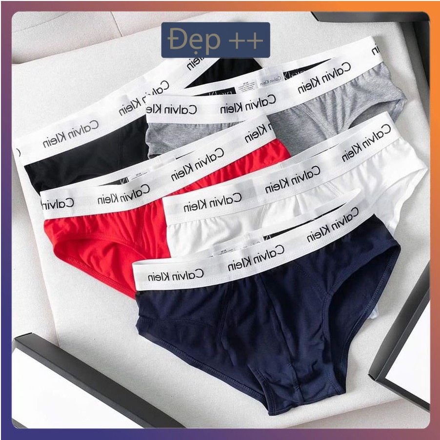 Hộp 4 quần lót nam cao cấp, chất liệu cotton mềm min, co giãn 4 chiều thoải mái, cạp chữ sắc nét sang chảnh.