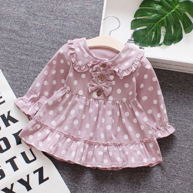 Váy thu đông bé gái size 7-14kg VT29