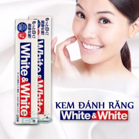 Kem Đánh Răng WHITE &amp; WHITE Lion 150g | Hàng Nội Địa Nhật