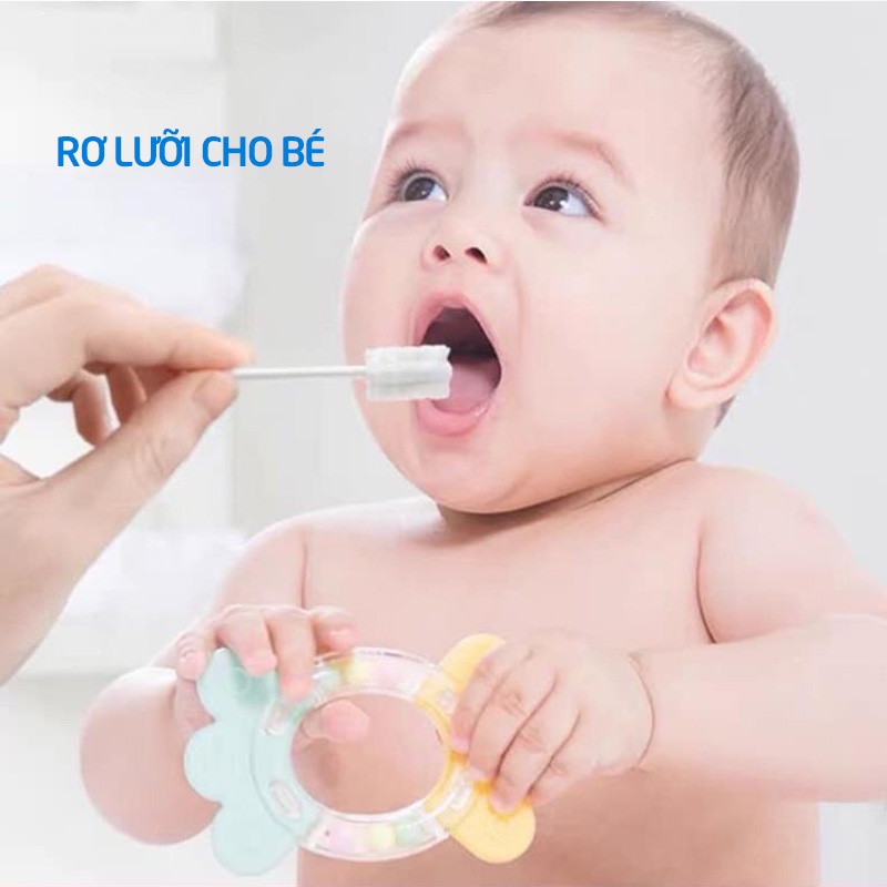 Que rơ lưỡi cho bé Babuu hộp 30 chiếc