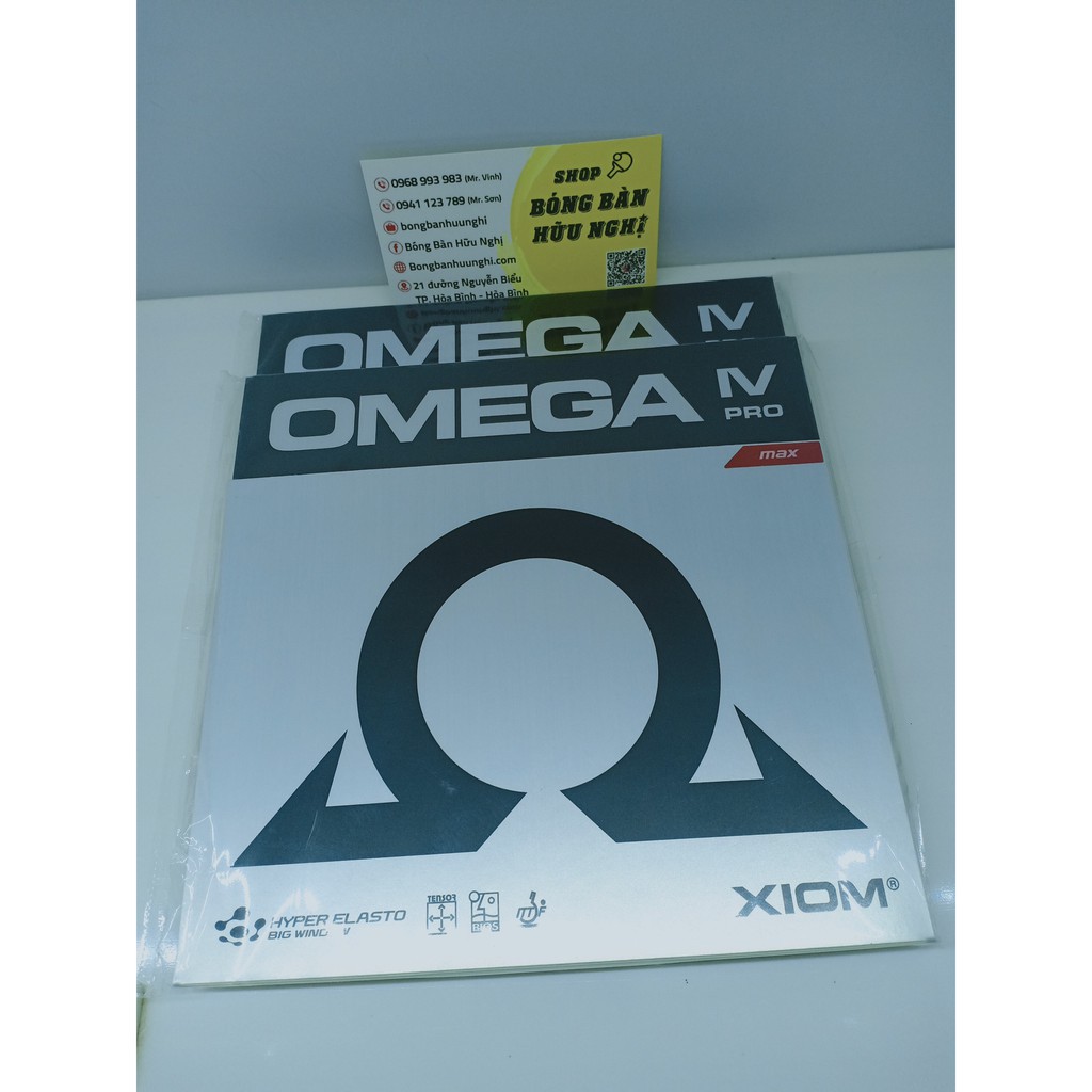 Mặt Vợt XIOM Omega IV Pro Công Nghệ Hyper Đàn Hồi Và Carbon Sponge
