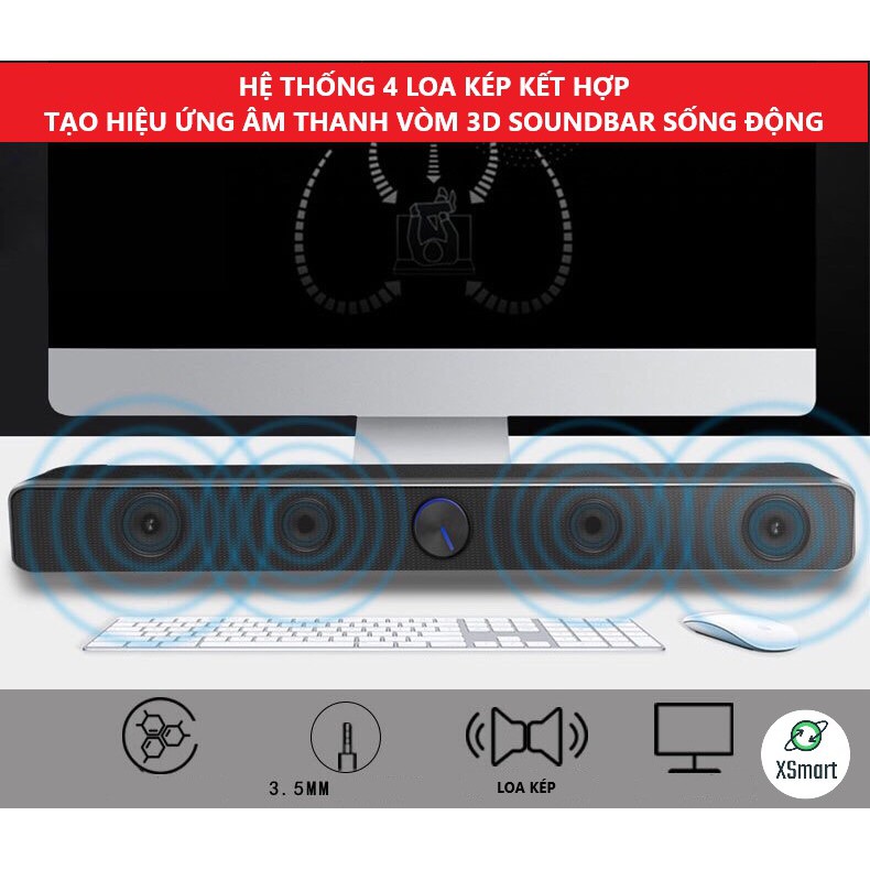 Loa SADA V-193 SUPER BASS 2021 Có Bluetooth Âm Thanh Vòm 3D Phiên Bản Đặc Biệt Dùng Cho Máy Tính Vi Tính Laptop PC Tivi