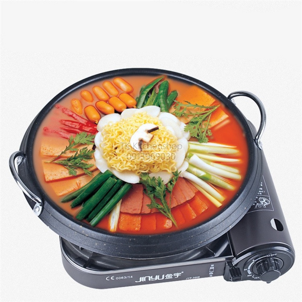 Nồi Lẩu Kimchi, tokbokki Hợp Kim Nhôm Cao Cấp Hàn Quốc có bắt từ 28cm