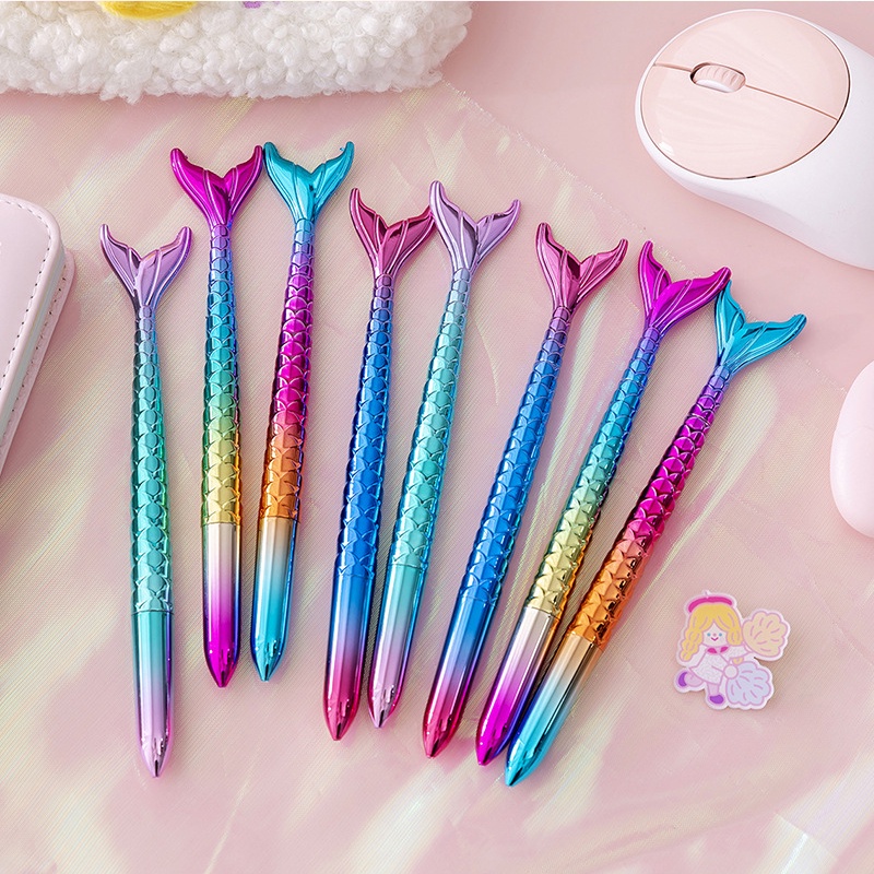 Bút Mực Gel Mực Đen Ngòi 0.5mm Họa Tiết Nhân Vật Hoạt Hình Phong Cách Hàn Quốc