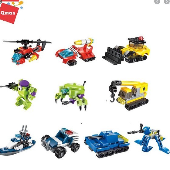 QMAN2101 - 10IN1  BỘ LẮP RÁP LEGO QUÂN ĐOÀN VIỄN CHINH 1