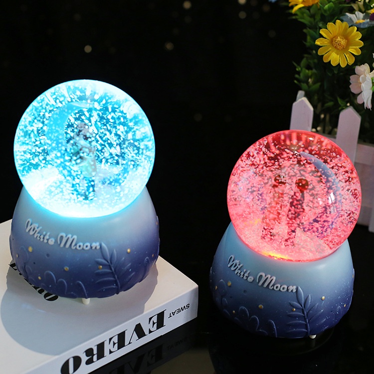 Quả Cầu Tuyết Phát Nhạc Đôi Tình Nhân Ôm Nhau Lãng Mạn Quà Tặng Ý Nghĩa Tình yêu Tỏ tình