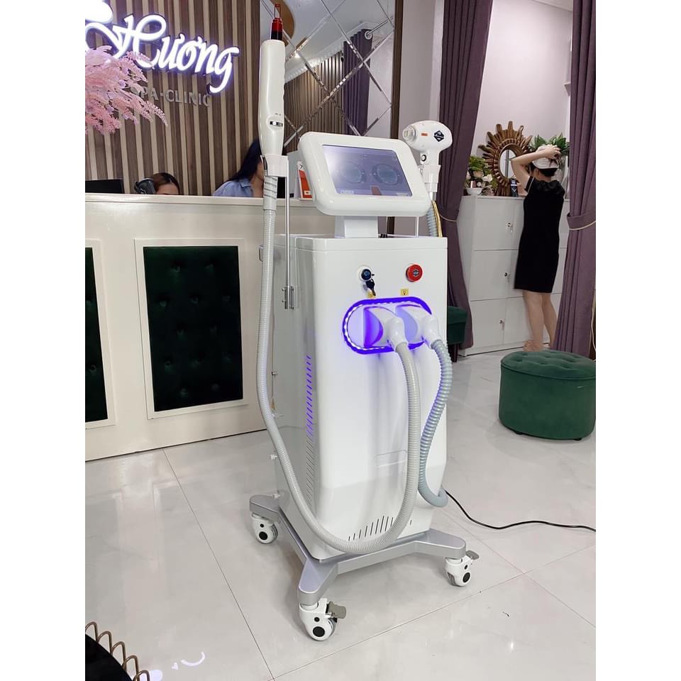 Máy Triệt Lông Diode Laser 808 2in1 Xóa Xăm 2021 Máy Bảo Hành 12 Tháng