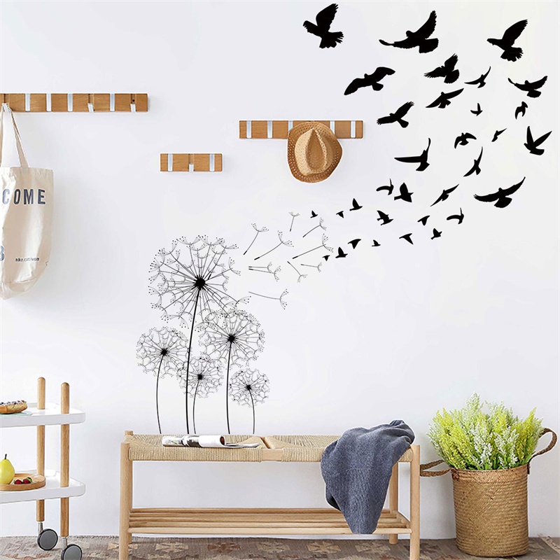 Miếng Dán Tường Hình Hoa Bồ Công Anh