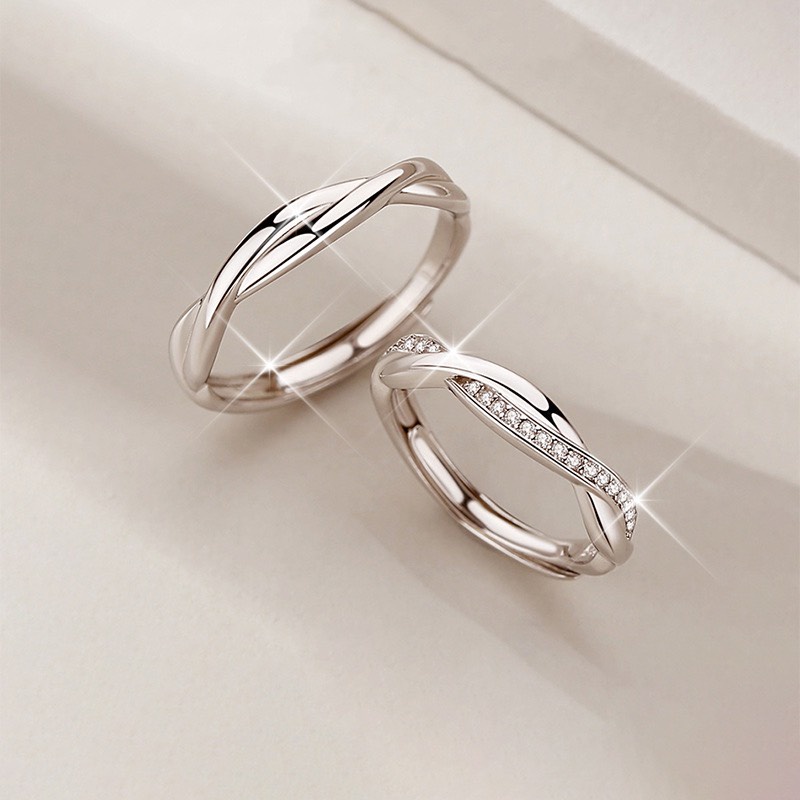 Nhẫn Đôi Bạc Dreamsilver Be Together Chỉnh Được Size ND019