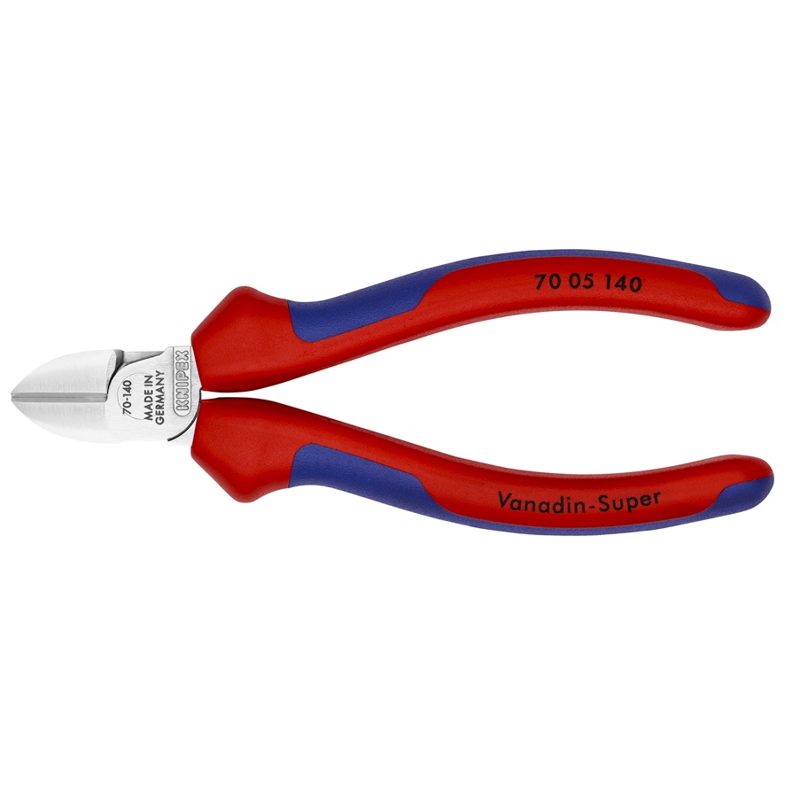 Kìm Cắt Mũi Thon Chiều Dài 140mm Knipex 70 01 140/ Tay Êm 70 02 140/ Mạ chrome 70 05 140 & Cách Điện 1000 Volt 70 06 140