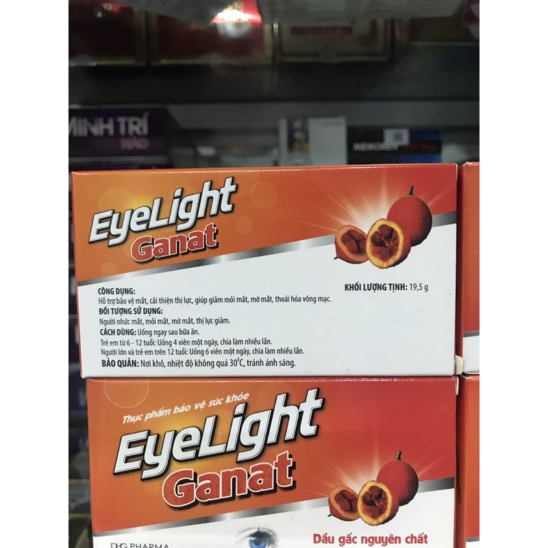 Viên bổ mắt từ dầu gấc EYELIGHT GANAT 30 viên