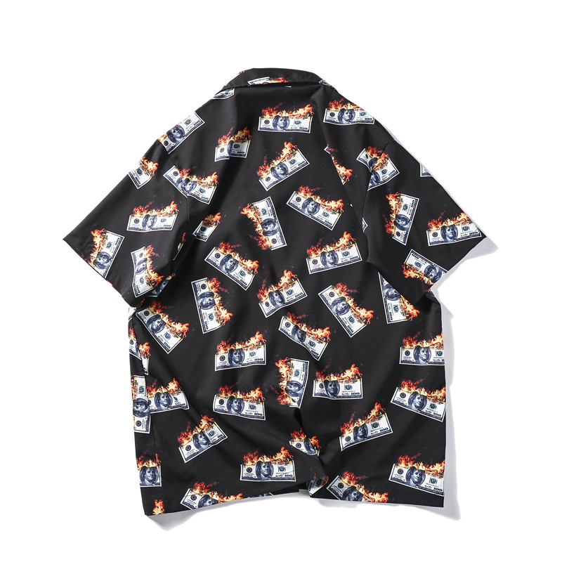 Áo Sơ Mi Tay Ngắn In Hình Tờ Tiền Đô La Thời Trang 2019 Cho Nam | BigBuy360 - bigbuy360.vn