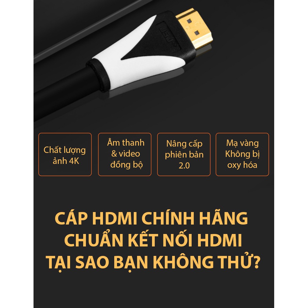 Cáp HDMI 2.0 JSJ JB-H600 dài 1.8m đến 15m chất lượng hình ảnh sắc nét lên tới 4K hỗ trợ 3D IMAX màn hình lớn