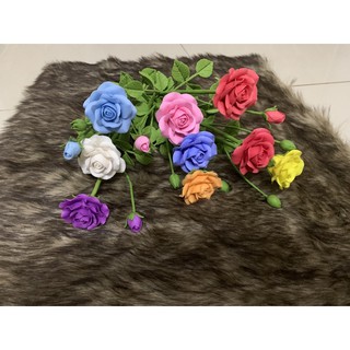 Cành Hoa hồng đất sét handmade