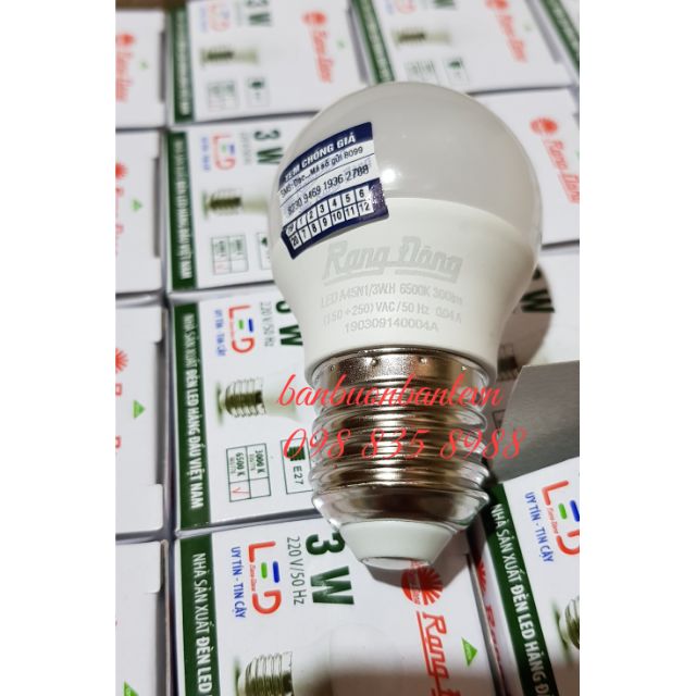 Bóng đèn LED BULB Rạng Đông 3w