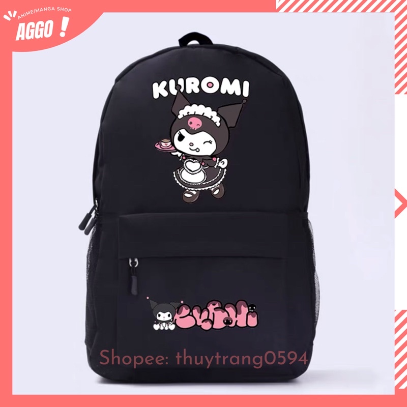 [ NHIỀU MẪU] Balo Đi Học Hoạt Hình Kuromi Và My Melody Dễ Thương