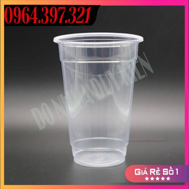 SỈ  50 Ly Nhựa/ Cốc Nhựa PP360 - PP500ml - PP700ml( Cốc Dập Màng) Chịu Được Nhiệt Độ Cao Chưa Bao Gồm Nắp