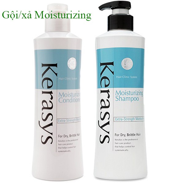 Dầu Gội/Xả cân bằng độ ẩm giảm xơ rối Kerasys Moisturizing Hàn Quốc 600ml - Hàng Chính Hãng