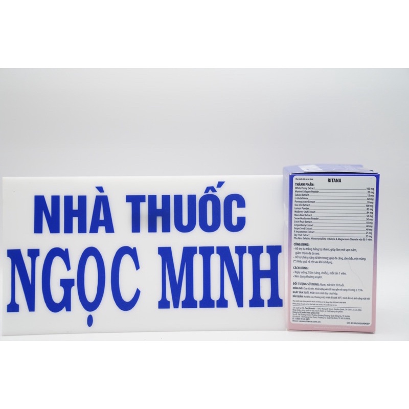 ✅ [Chính Hãng] Ritana Skin Whitening viên uống trắng da