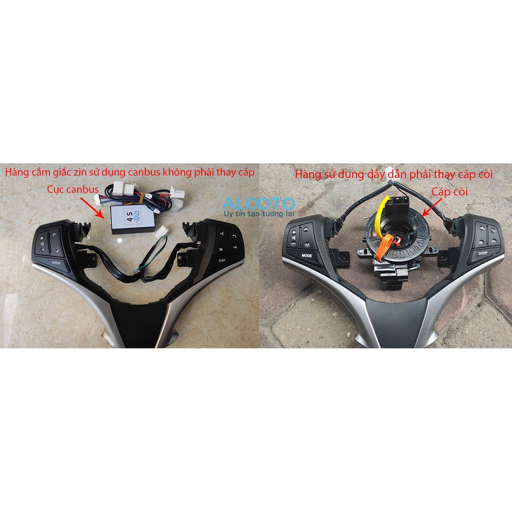 Khiển vô lăng theo xe Vios + Yaris 2014 - 2018 cắm zin 100% có kỹ thuật viên hướng dẫn lắp đặt