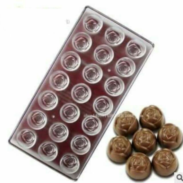 Khuôn nhựa cứng làm socola