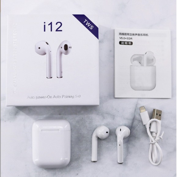 Tai Nghe Bluetooth I12 TWS Hàng Chính Hãng - JERRY SHOP | BigBuy360 - bigbuy360.vn