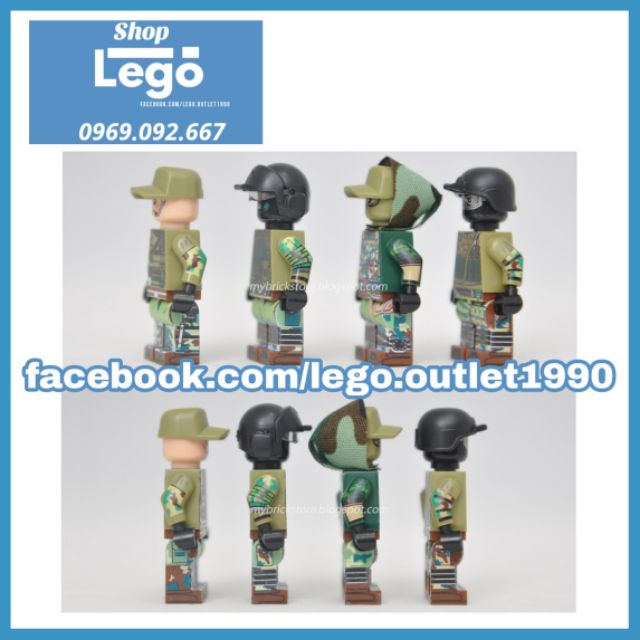 Xếp hình biệt đội đặc nhiệm Spetnazt phản ứng nhanh Swat Nga Lego Minifigures Decool 304 307
