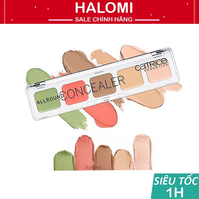Bảng Che Khuyết Điểm 5 Ô CATRICE Allround Concealer Palette Chính Hãng HALOMI