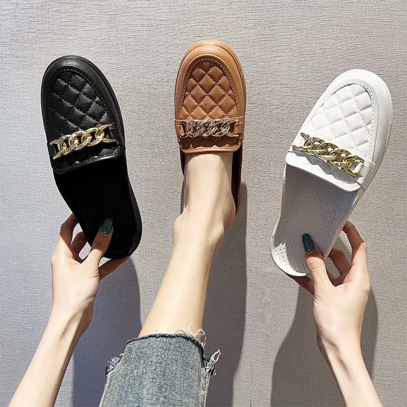 Dép bít mũi IELGY phong cách Anh Quốc thời trang cho nữ