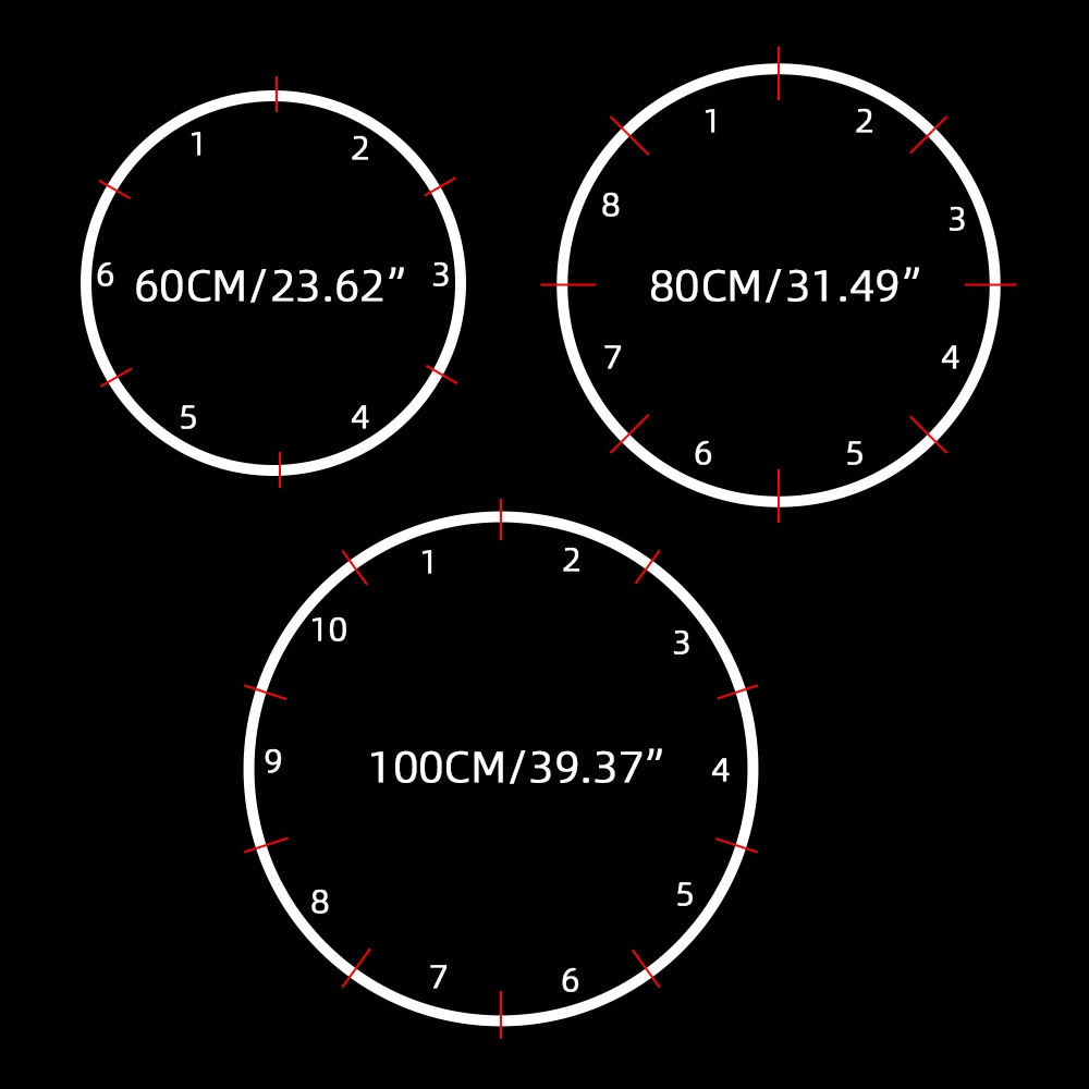 Khung Vòng Nhựa 60 / 80 / 100cm Gắn Bong Bóng Trang Trí Tiệc Sinh Nhật / Tiệc Cưới / Giáng Sinh DIY