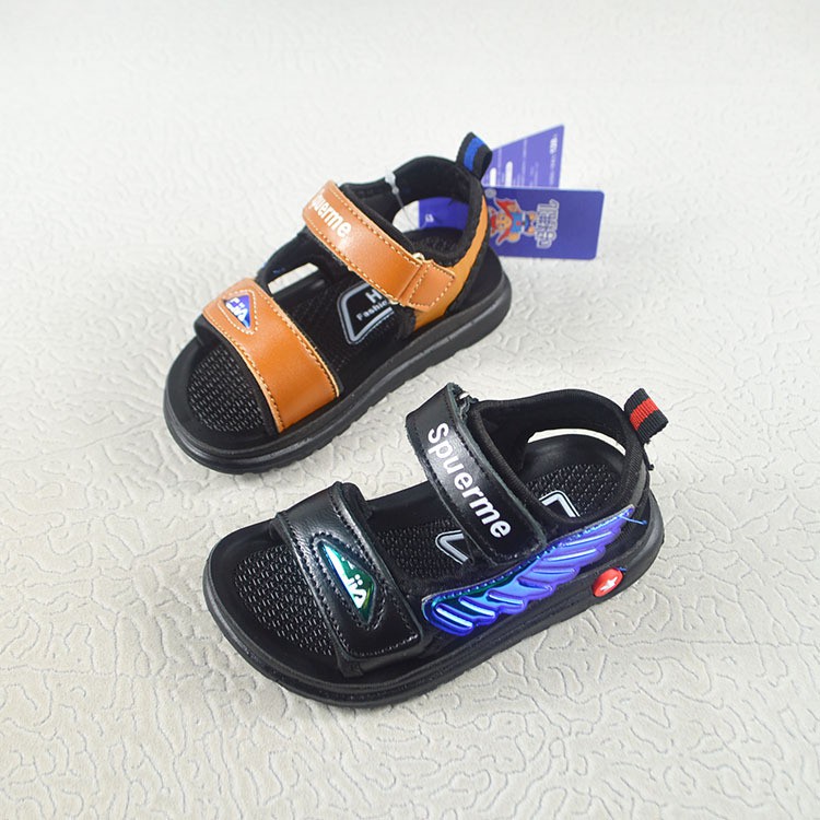 sandal bé trai size 21-25  da vi sợi phong cách