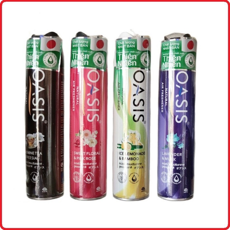 Xịt phòng OASIS Natural  Hương thơm từ thiên nhiên