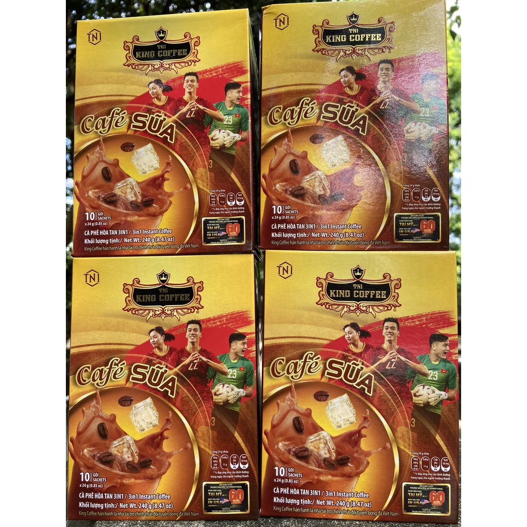 CÀ PHÊ SỮA ĐÁ KING COFFEE 240g 10 gói x 24g