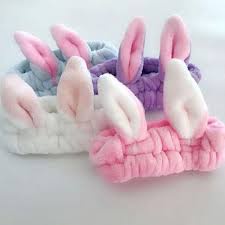 Băng đô rửa mặt, trang điểm hình tai thỏ dễ thương Store4girls