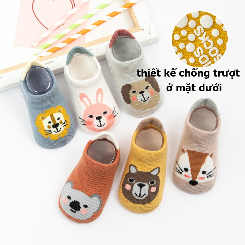 Tất Chống Trượt Hình Thú Cho Bé