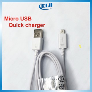 Dây cáp sạc nhanh chân micro KLH-SAM dùng cho samsung, oppo, vivo, huawei độ dài tiêu chuẩn 1m và 1,5m KLH