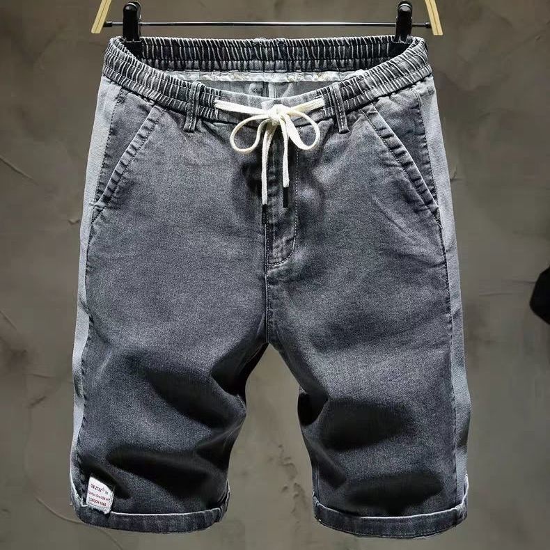Quần Short Denim Ống Rộng Phong Cách Hàn Quốc Dành Cho Nam