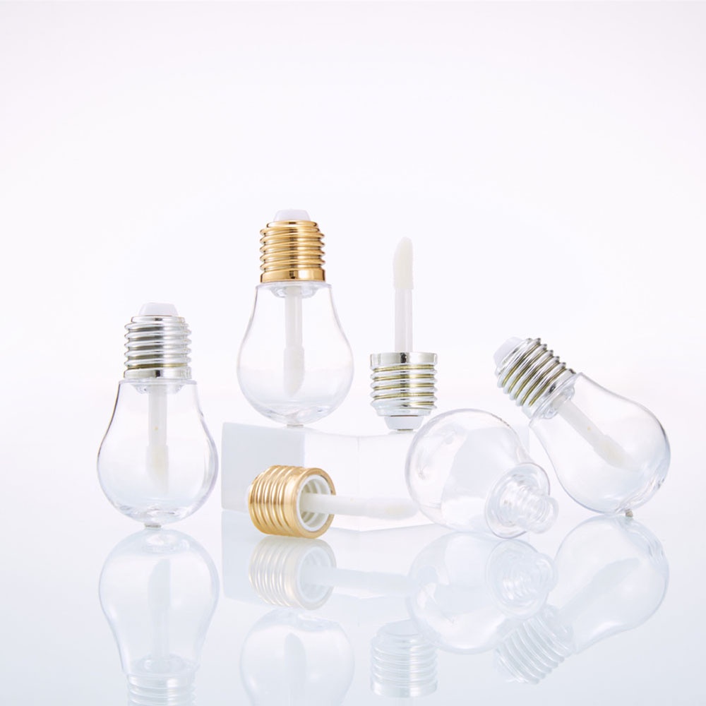 (Hàng Mới Về) Set 1 / 5 Ống Nhựa Rỗng Đựng Son Dưỡng Môi Hình Bóng Đèn Mini 9ml