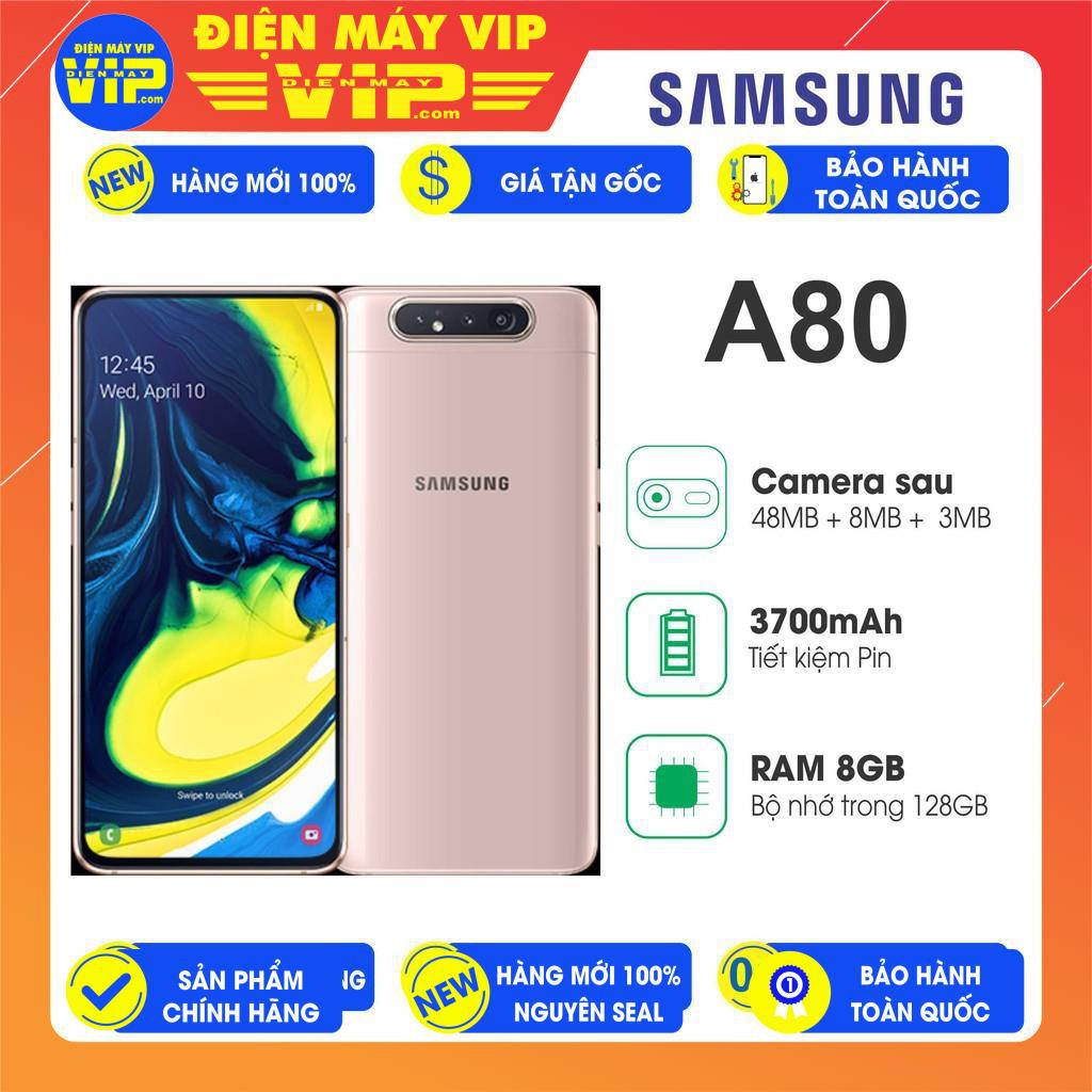 Điện Thoại Samsung A80 - Hàng chính hãng - Hàng Chính Hãng - Hãng phân phối - Nhập trực tiếp NPP - DienmayVIP.com