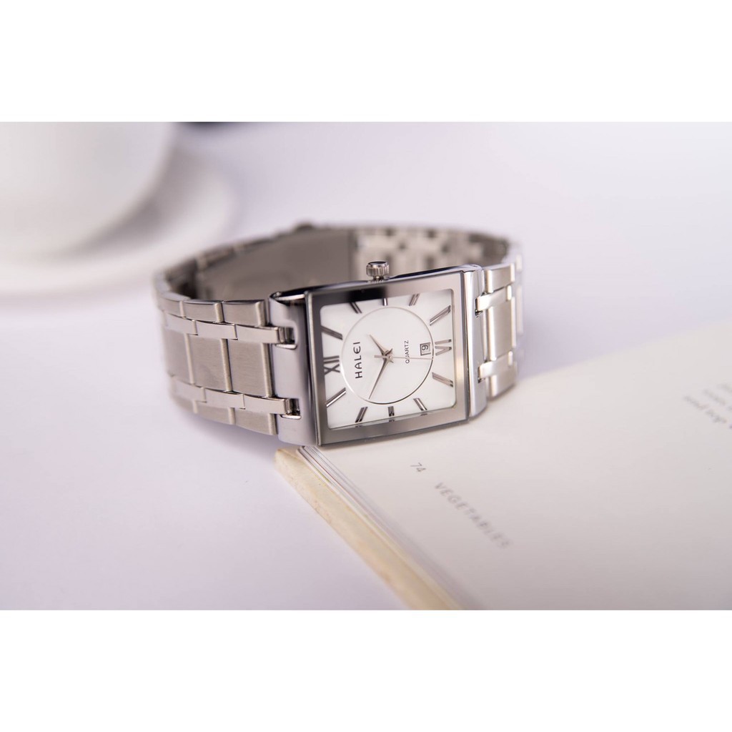 Đồng Hồ Nam HALEI 564M dây thép đúc Cao Cấp Mặt Vuông Lịch Lãm | BigBuy360 - bigbuy360.vn