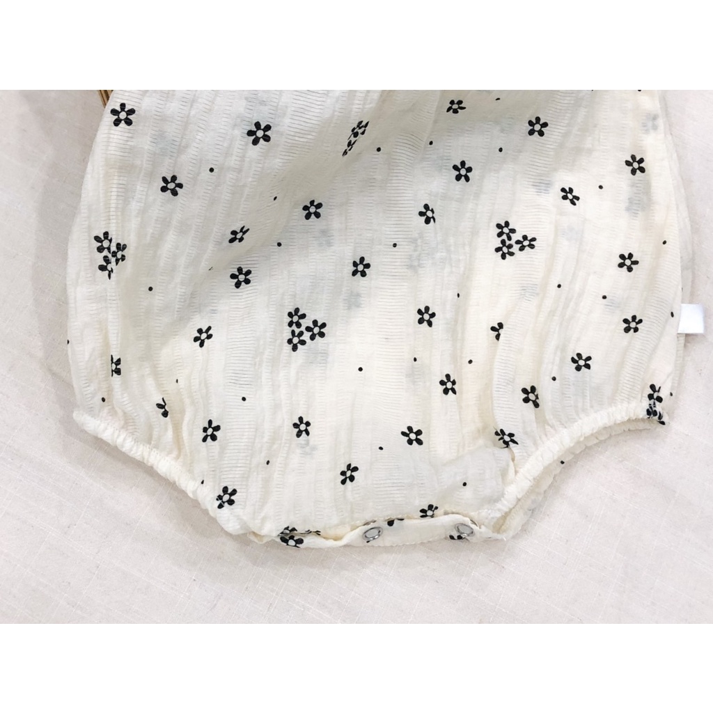 Bodysuit cho bé sơ sinh, áo liền quần bé gái ,6 tháng, 1 tuổi vải cotton thấm hút mồ hôi, mềm mịn.