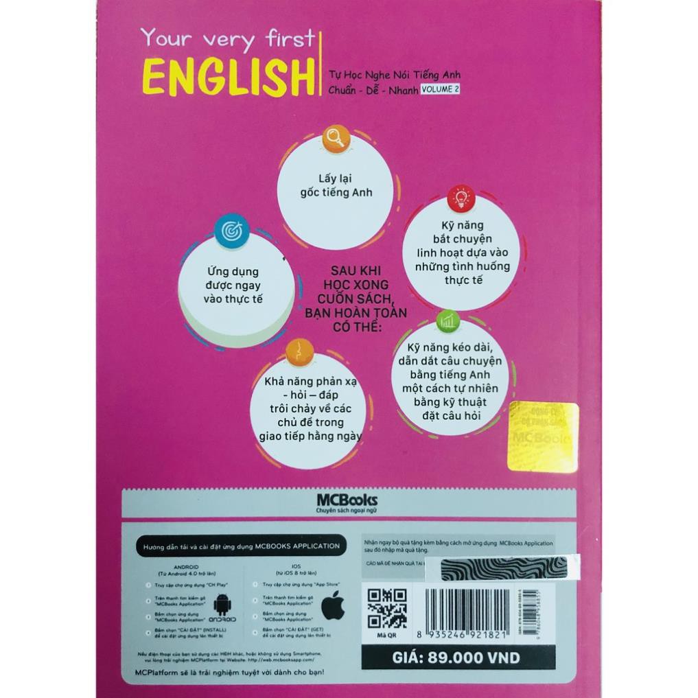 Sách - Your Very First English - Tự Học Nghe Nói Tiếng Anh Chuẩn Dễ Nhanh - Volume 2