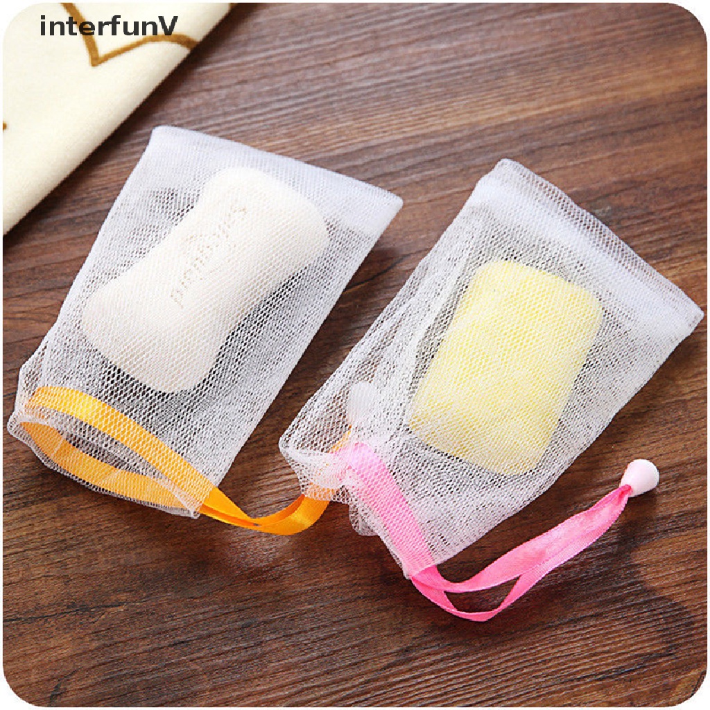 Set 10 Túi Lưới Đựng Xà Phòng Tạo Bọt Chăm Sóc Da Dễ Dàng