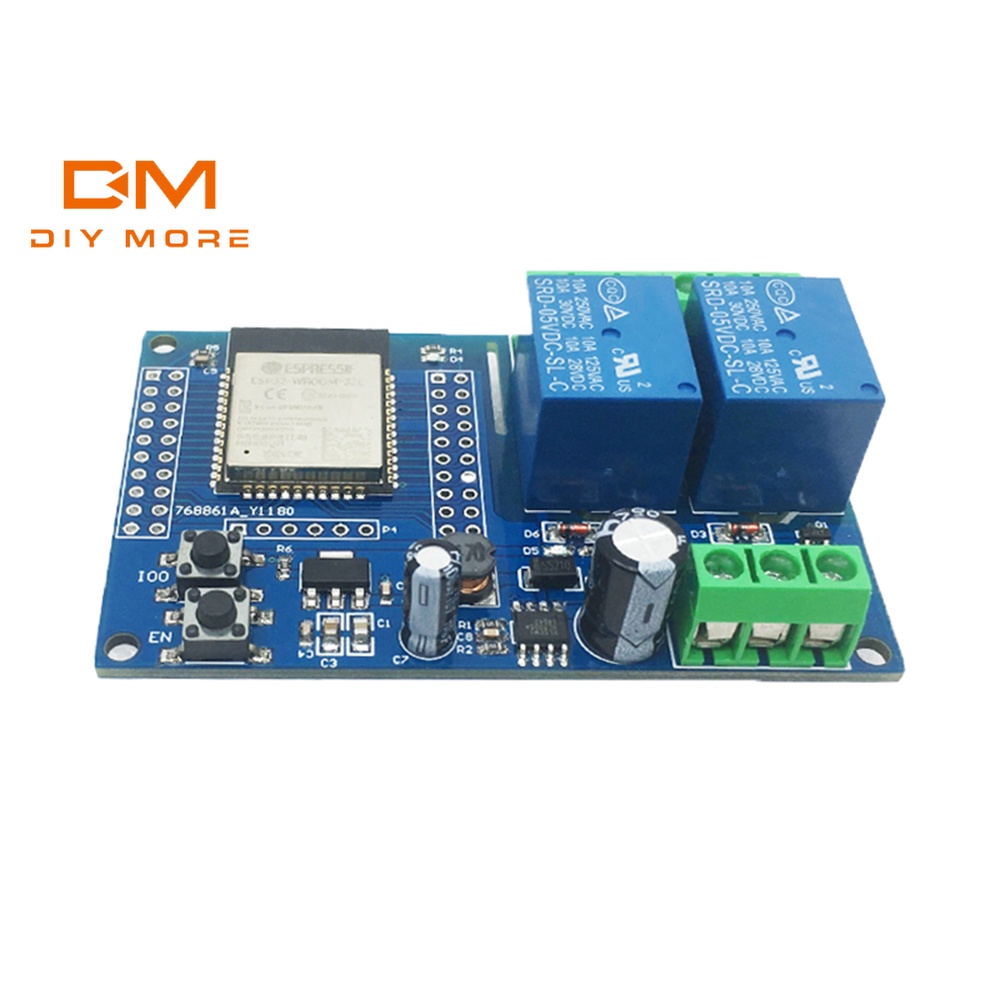 DIYMORE Mô Đun Rơ Le Phát Triển 2 Kênh ESP32-WROOM DC 5-60V